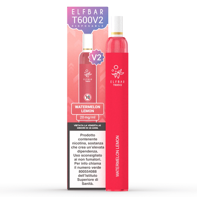 ELFBAR T600 Watermelon Lemon - Sigaretta Elettronica Usa e Getta
